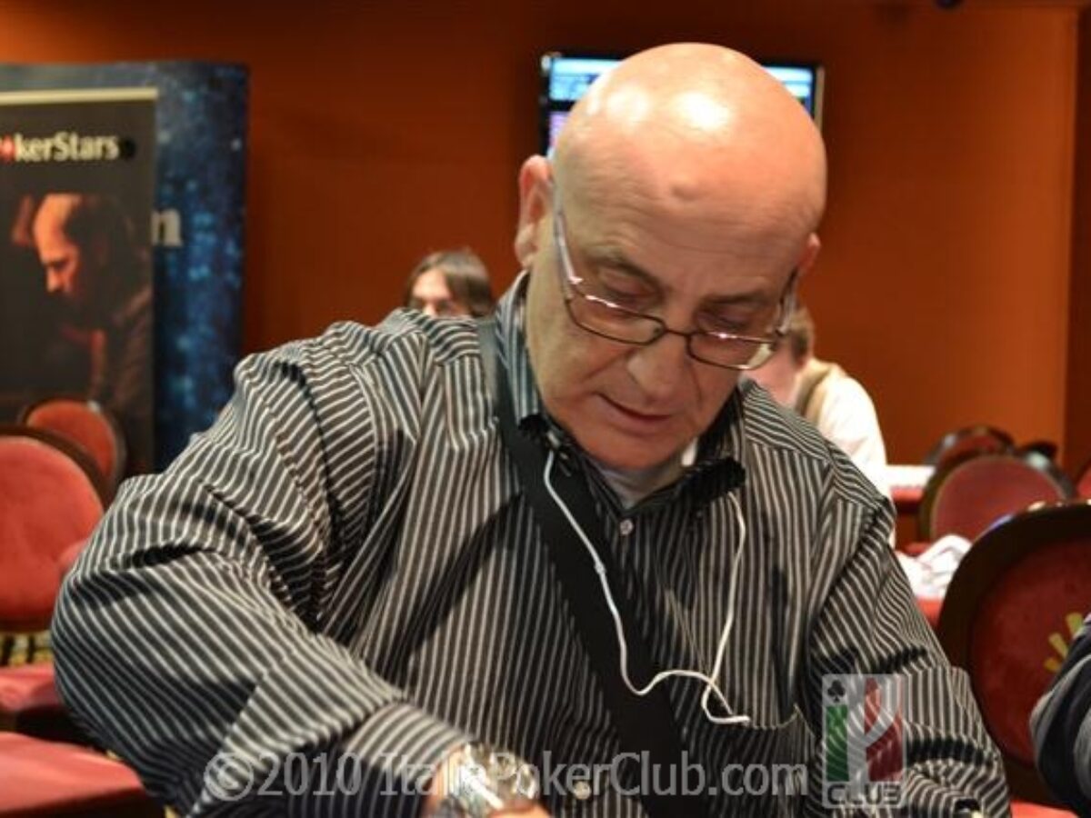 Italian Poker Tour Ciro Calabrese chipleader al day2