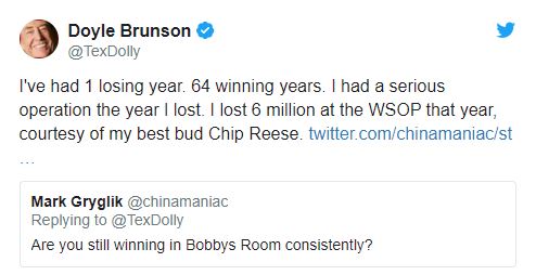 doyle brunson tweet bilancio carriera